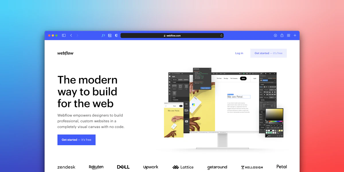Website interface design workspace for improving landing pages