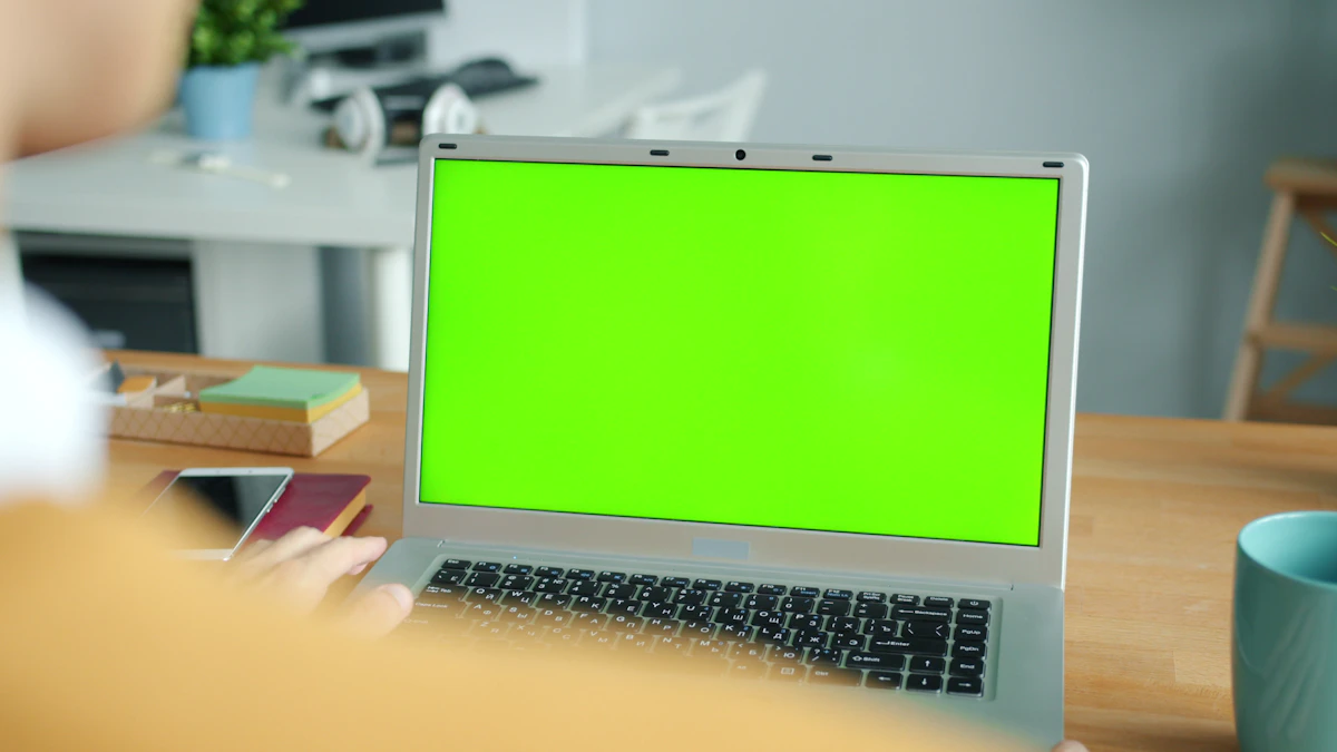 Editorial workflow at a laptop representing an Arabic publisher profile and media content review