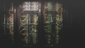 Data centre servers representing website migration and technical SEO