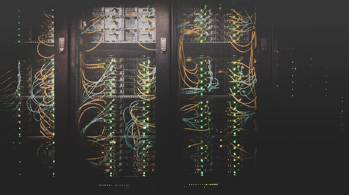 Data centre servers representing website migration and technical SEO